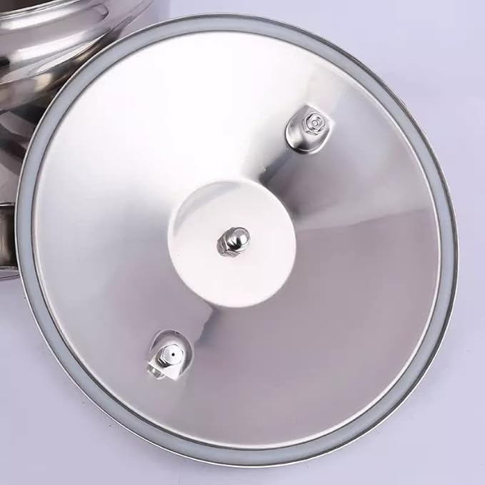 Aluminum Explosion-Proof Pressure Cooker- 7L~15L Capacity- Silver (15L)