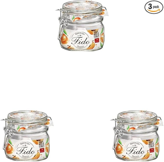 Bormioli Rocco .5L Glass Canning Jar, 1 EA (Pack of 3)