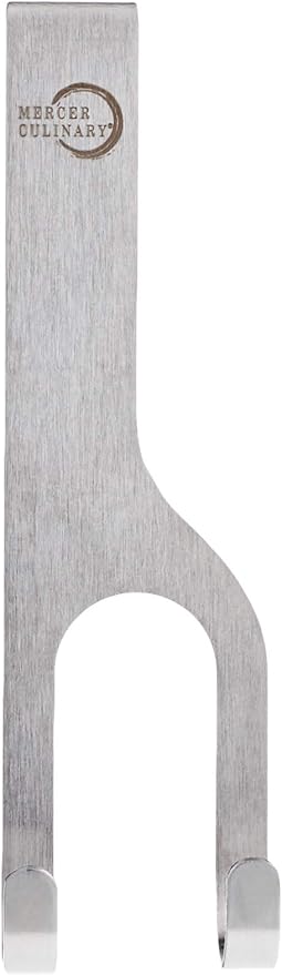 Mercer Culinary Double Hooks For Magnet Bar, Silver, 2 Pack