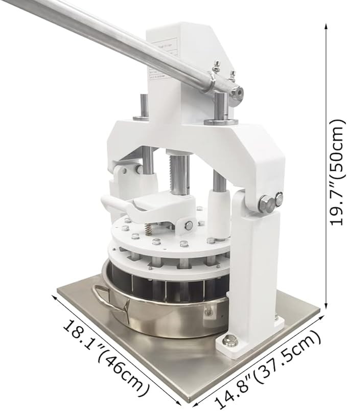 Manual Dough Divider 18pcs, Commercial Dough Dividing Cutting Machine, Stainless Steel Dough Cutter for Bakery, Pizzeria