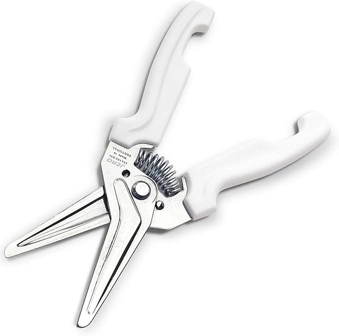 Jero Stainless Steel Kitchen Shears with Holder - Perfect for Herbs, Floral Trimming and Kitchen Use - Made in Portgual