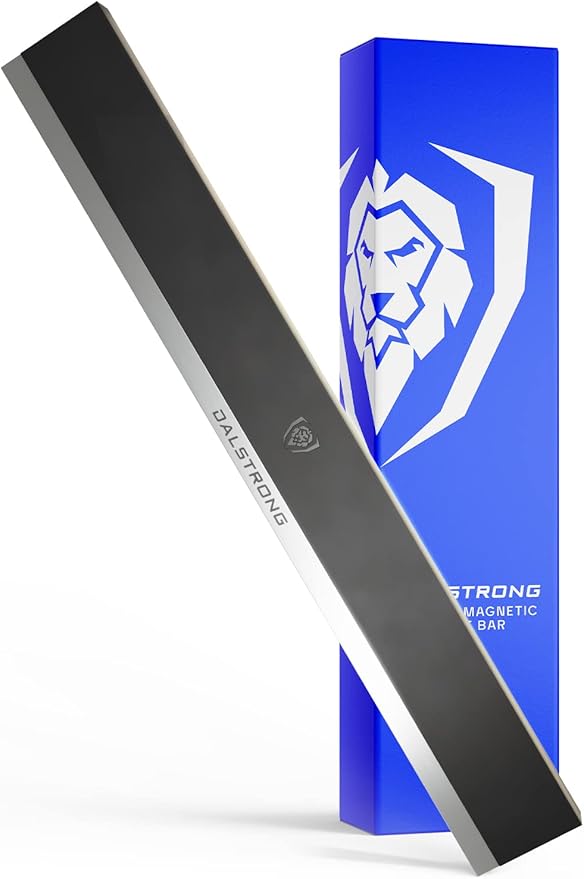 Dalstrong Magnetic Knife Holder Wall - Scratch-Resistant Silicone - Stainless Steel Details - Matte Black - Knife Magnetic Strip - 18" x 2" - Powerful Magnet Kitchen Bar - Easy Mount - Safe Display