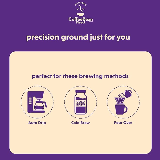 Coffee Bean Direct French Roast, Ground Coffee, Dark Roast, 5 Pound Bag (Pack of 1)