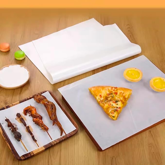 Parchment Paper Sheets 300Pcs,6x8In Baking Paper,Baking Supplies Sheets Non Stick,Non-Toxic Baking Parchment for Air Fryer, oven liner,Grilling, Steaming Cooking Bread Cake and Wrapping Food