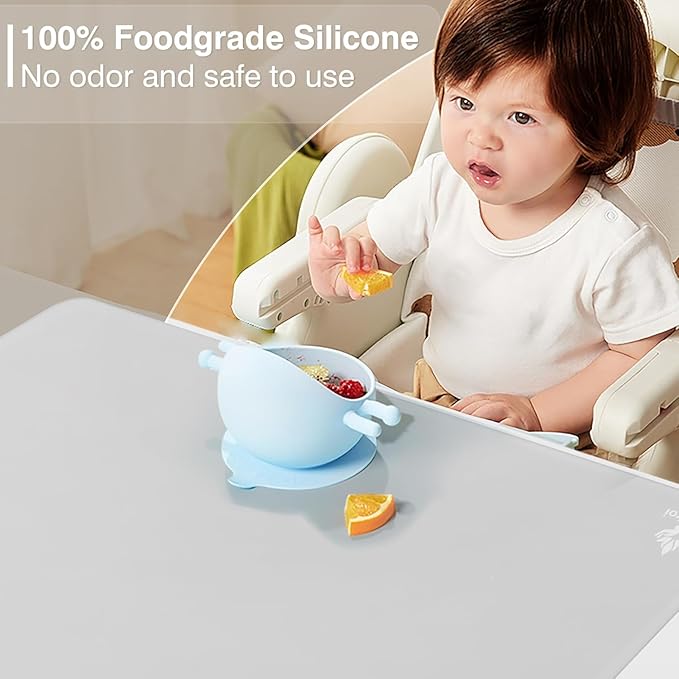 35.5" x 23.6" Extra Large Silicone Mat, Silicone Craft Mat for Placemat Baking Painting Clay Art and More (Translucent)