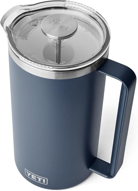 YETI Rambler 64 oz. French Press Coffee Maker, Navy