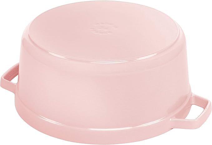 Staub Cast Iron Round Cocotte 7-quart-Peony Pink