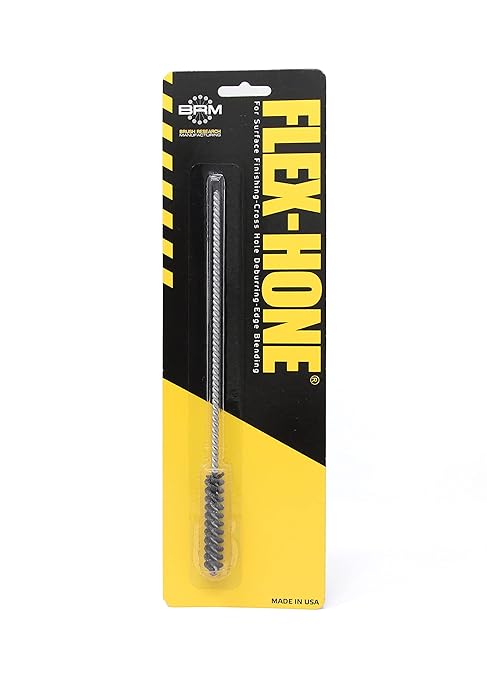 Brush Research BC7M80 FLEX-HONE®, 0.276" (7mm) Diameter, 80 Grit, Silicon Carbide, for Mild Steel, Stainless Steel, Cast Iron and Softer Ferrous Materials