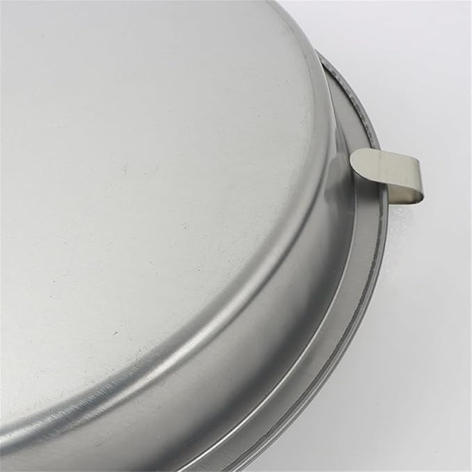 Easy Release Pans Round with Lever, 9.7" Quick Release Easy-Out Cake Pan Set,Baking Tools Pans Stainless Steel Round,Apple Pie Bake & Serve Sets, For All Kinds of Bases (1)