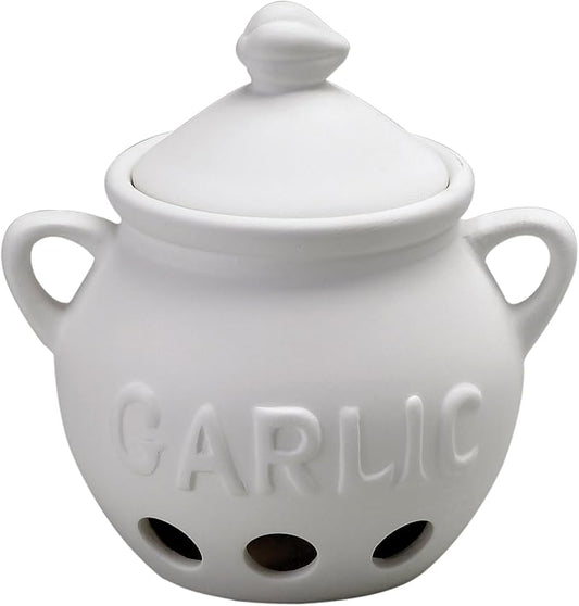 Fantes Garlic Keeper, Unglazed Ceramic, The Italian Market Original since 1906