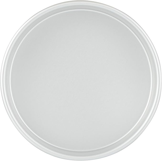 Restaurantware-Met Lux 8 x 2 Inch Straight-Sided Baking Tins, 12 Round Cake Pans - Oven-Ready, Freezable, Anodized Aluminum Round Baking Pans, Greaseproof, For Layer Birthday Cakes