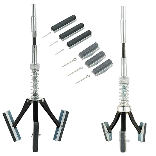 DASBET Engine Brake Cylinder Hone 2Pcs | Engine Cylinder Hone Tool for Grinding Holes Adjustable Deglazer 1" to 2-1/2" and 1-1/4" to 3-1/2" Diameter with Extra 6-Piece Stones 220 Grit (1-1/8" and 2")