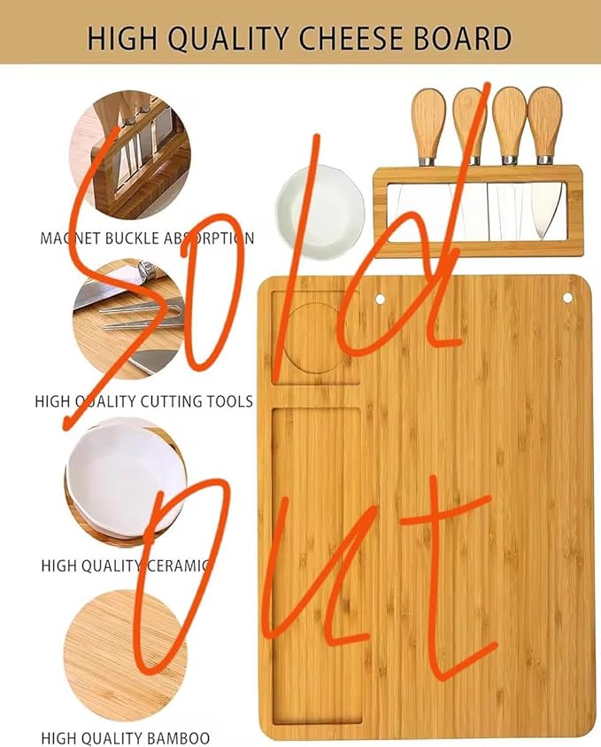 Cutting Board Wood Chopping Board Double Sided Charcuterie Boards Serving Board Kitchen Essential House Warming Hostess Host Gift Serving Tray for Christmas Wedding Birthday Anniversary Silver