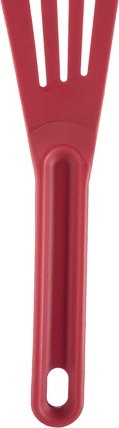 Mercer Culinary Hell's Tools Hi-Heat Slotted Spatula, 12 Inch x 3.5 Inch, Red