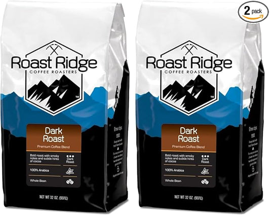 Roast Ridge Whole Bean Coffee, Dark Roast, 2 lb. (Pack of 2)