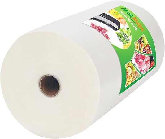 MakMeFre (Total 150Feet) 8” x 150’ Vacuum Sealer Bags Rolls with BPA Free,Heavy Duty Vacuum Food Sealer Storage Bags Rolls,Cut to Size Roll,Great for Sous Vide