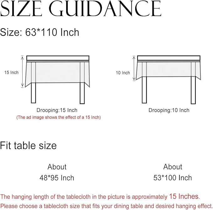 ISAENNE Designer Vintage Linen Extra Long Tablecloth Rectangle,Floral and Bird Pattern Elegant Table Cloth,Fall Wrinkle Resistant Decor Tablecloths for Dining Kitchen Christmas,63"*110"-Murad A