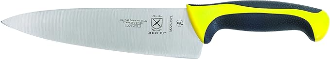 Mercer Culinary Millennia Colors 5-Piece Magnetic Board Set with Yellow Handles, Rubberwood