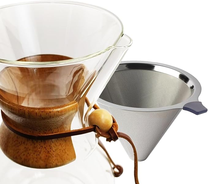 Pour Over Coffee Maker 20 oz Drip Coffee Pot Set Glass Carafe with Filter Subjectthree Manual Brewer for Camping (6 cup/20 oz)