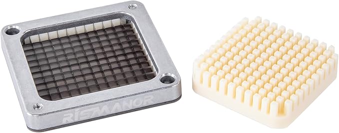 1/2" 1/4" 3/8" Multi-model universal Stainless Steel Replacement Chopper Blade & Pusher Block Set For Commercial Vegetable Cutter Dicer Strip Interchangeable Blade (1/4 inch)