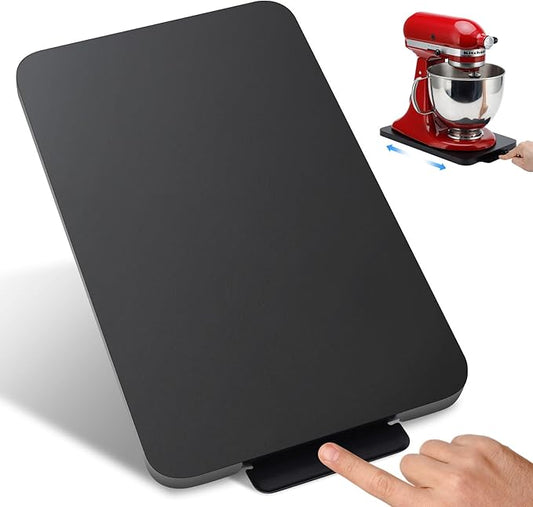 Kitchen Appliance Sliding Tray,Coffee Maker Rolling Tray Under Cabinet Appliance Organizer Toaster Blender Air Fryer Stand Mixer Countertop Storage Moving Slider (Steel, 9"W x 14.5"D)