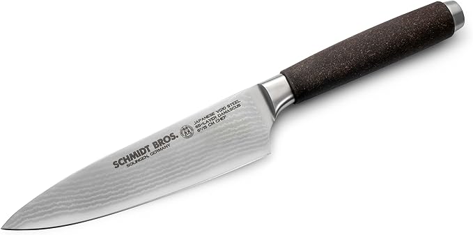 Schmidt Brothers - Artisan Series 6-Inch Chef Knife, High-Carbon German Stainless Steel Cutlery, Coconut Resin Handle