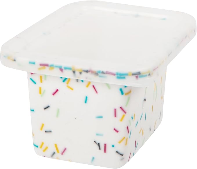 Oggi Prep & Portion Silicone Freezer Trays with Lid - Freezer Molds for Food, Ice Cube Tray, Food Prep Containers, Freezer Storage Containers, for Soup, Smoothie Cubes, Broth, Leftovers - 2 Cup x2