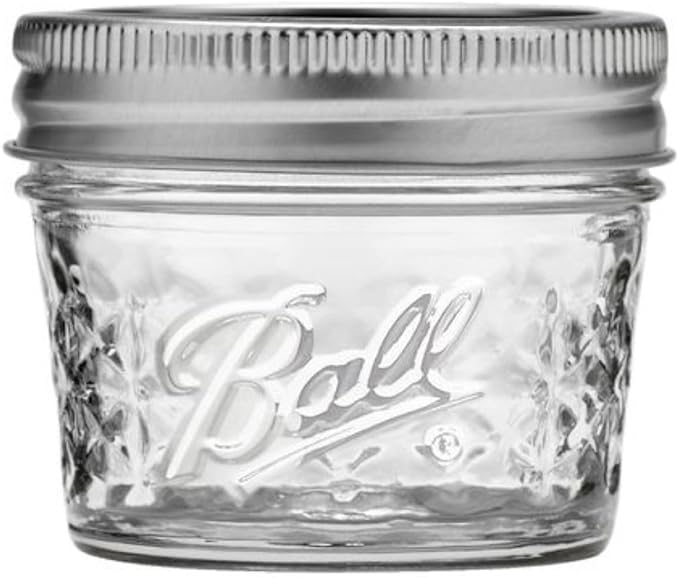 Ball Mason 4oz Quilted Jelly Jars with Lids and Bands, Set of 12