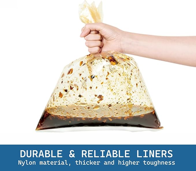 Slow Cooker Liners, 13“ x 21” 40 Cooking Bags, Large Disposable Pot Liners, Fits 3QT to 8QT Slow Cooker Cooking Plates, Multi-Purpose Liner Plastic Bags, BPA Free (2 Pack)