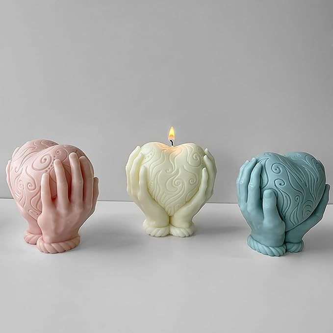 Valentine Heart Silicone Mold - Resin Casting & Candle Making - Home Decor 3D Animal Molds