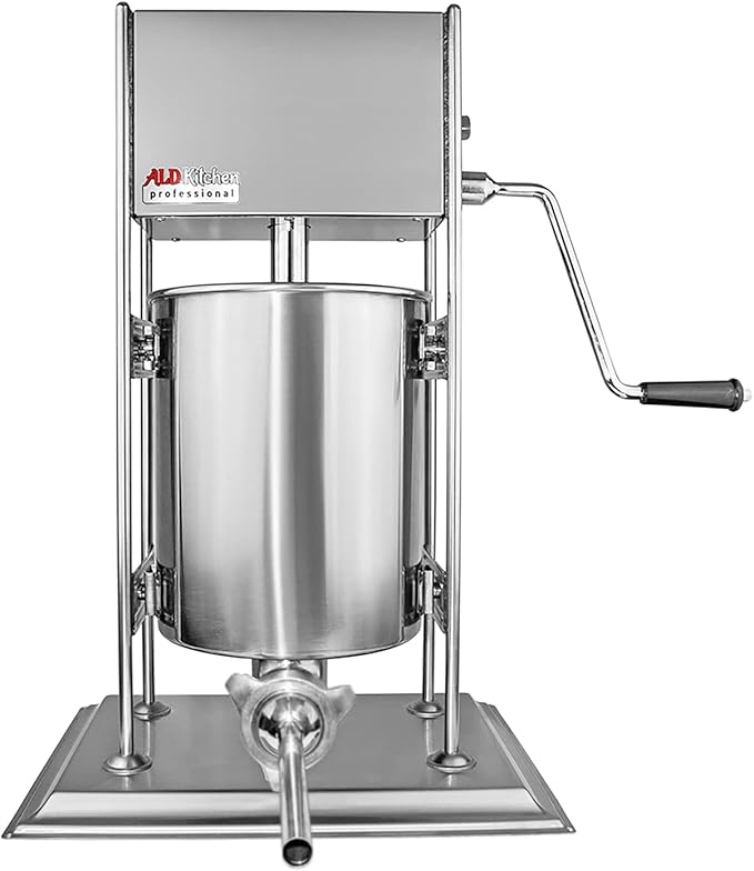 ALDKitchen Sausage Stuffer | Manual Control | 5L / 7L / 10L | Vertical Sausage Machine (10L)