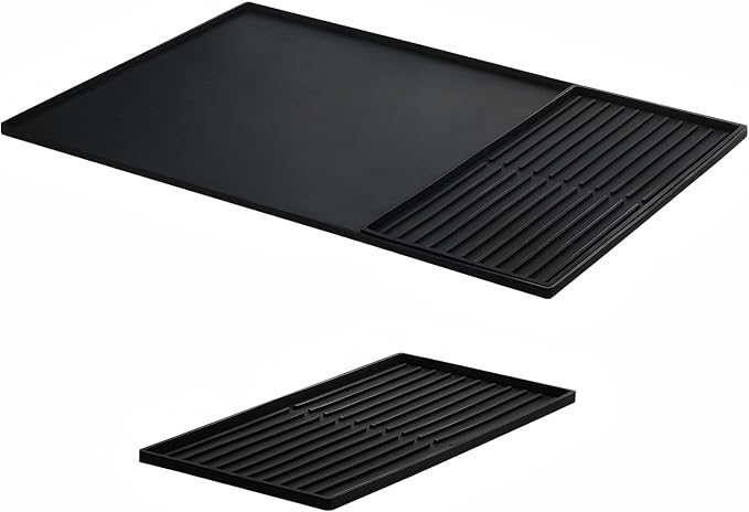 Silicone Coffee Pad, 24-inch x 16-inch Mat, with Removable Baking Tray, Fits Coffee Machines and Baking Sheets