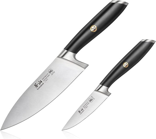 Cangshan L Series 2-Piece Starter Knife Set, Forged German Steel, Black, 1027419
