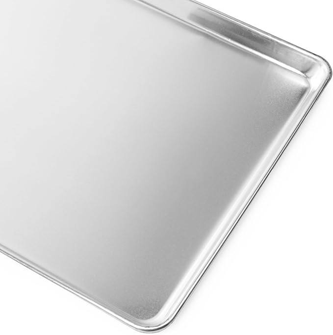 GRIDMANN 9" x 13" Commercial Grade Aluminum Cookie Sheet Baking Tray Jelly Roll Pan Quarter Sheet - 12 Pans