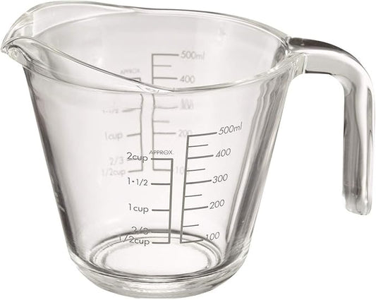 HARIO MJP-500-GR Measuring Cup, 16.9 fl oz (500 ml), Practical Capacity, 16.9 fl oz (500 ml), Gray, Made in Japan