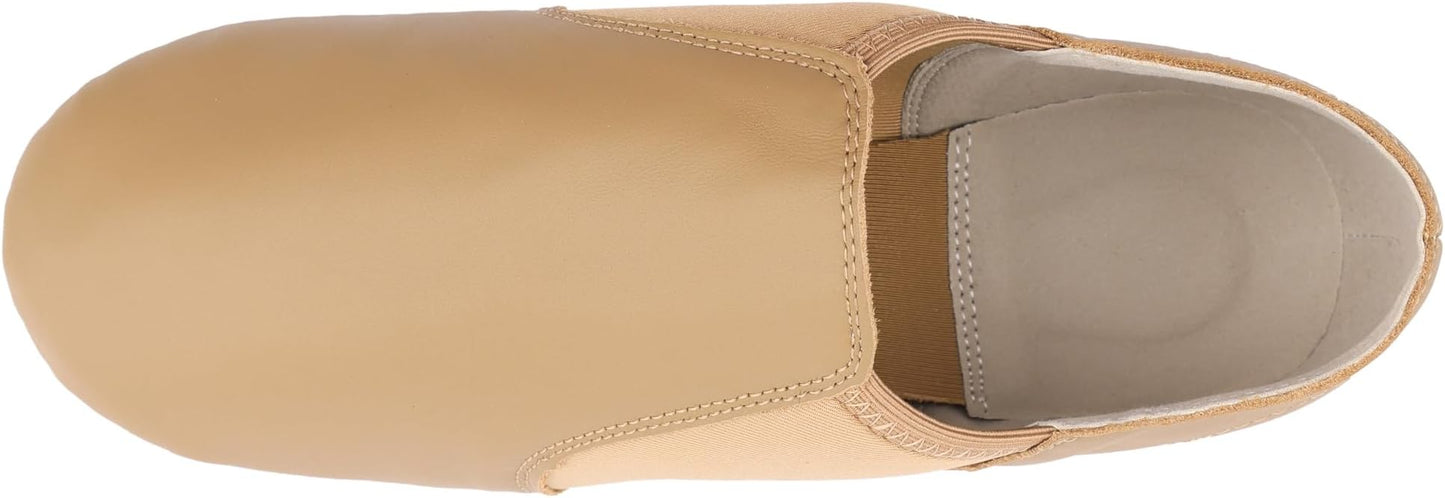 Linodes Unisex Leather Upper Jazz Shoe Slip-on for Women and Men's Dance Shoes