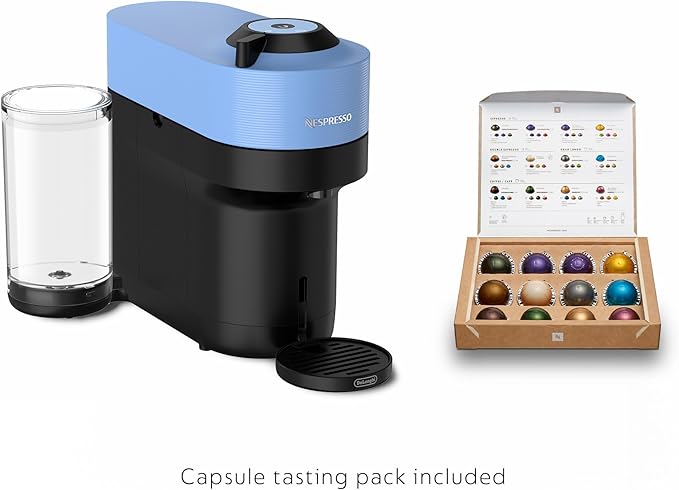 Nespresso Vertuo Pop+ Coffee and Espresso Machine by De'Longhi, Pacific Blue