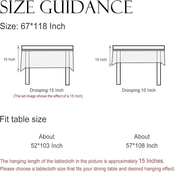 ISAENNE Designer Chinoiserie Linen Floral Extra Long Tablecloth Rectangle,White Wrinkle Resistant Table Cloth,Elegant Decor Tablecloths for Dining Thanksgiving Kitchen Party,67"*118"-Daffy