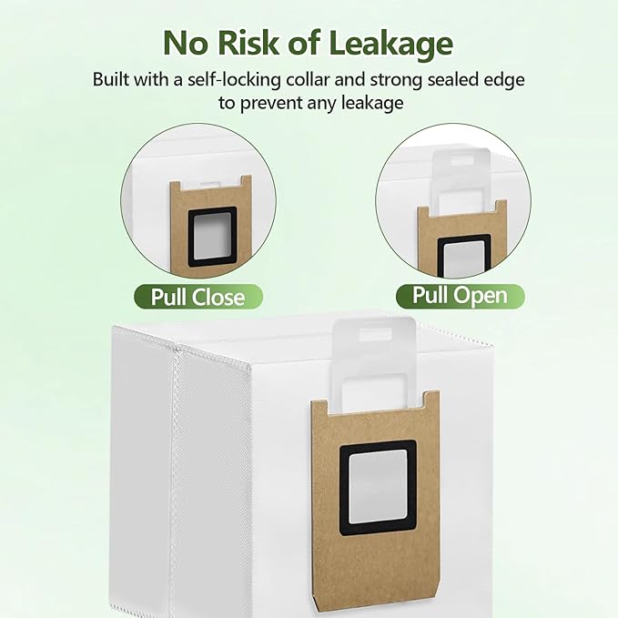 10 Pack Dust Bags Compatible with Eufy E28 Omni/E25 Omni Robot Vacuum, Heavy-Duty 4-Layer Replcement Bags, 3L Large Capacity Disposable Bag