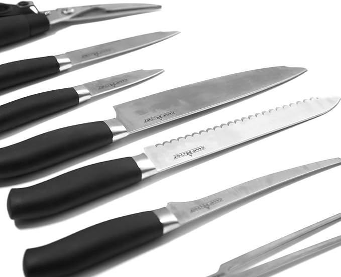 Camp Chef 9 Piece Professional Knife Set,Black
