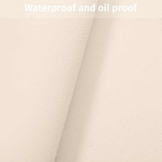 Leather Dresser Cover,1.8mm Thick,14x40 Inch,Dresser Protector Top,Dresser Top Protector,Dresser Cover Top,Dresser Top Cover,Dresser Cover Top for Bedroom.(Off White+Light Gray,14x40)