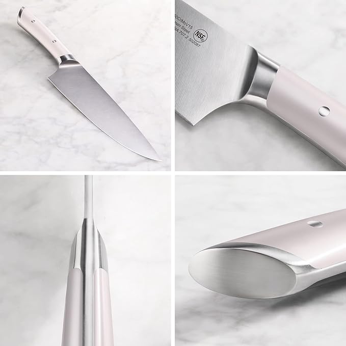 Cangshan HELENA Series German Steel Forged 7-Piece In-Drawer Knife Set (White)