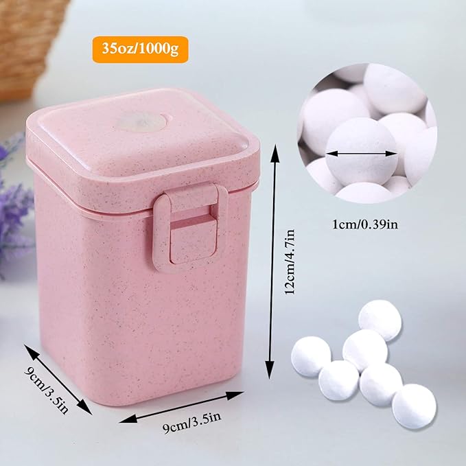 2.2Lb Ceramic Pie Weights Baking Beans Pie Crust Reusable 10mm Weights Natural Ceramic Stoneware with Wheat Straw Container (35 Oz Total) (Pink)