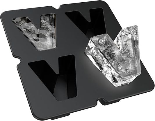 Customized Letter D Ice Cube Mold -Letter Silicone Ice Mold for Custom Ice Cube Mold and Baking Chocolate and Crafting Letter Molds, Ice Cube Molds for Cocktails & Whiskey with Custom Letters