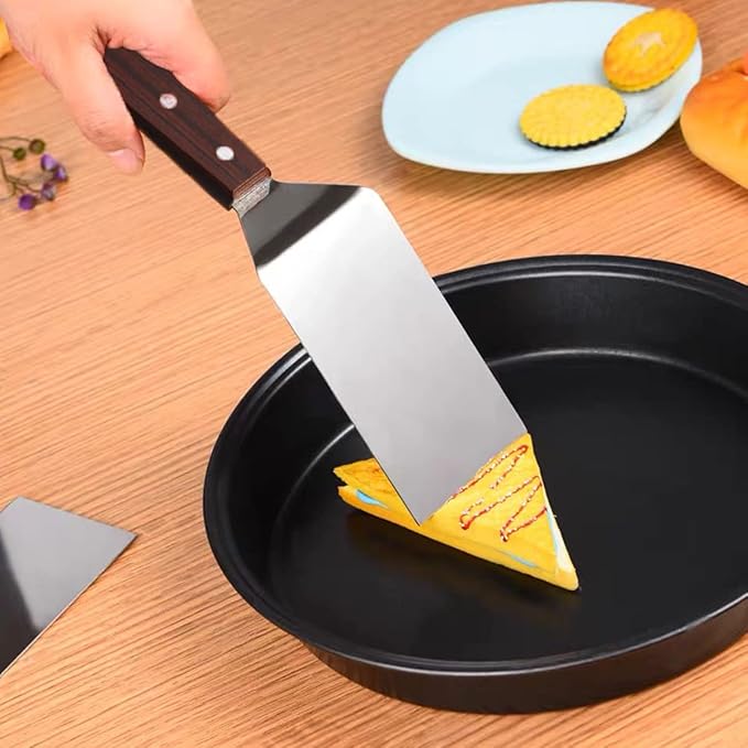 Metal Spatula for Cast Iron Skillet Grill Stainless Steel Spatula for Burger, Fish Turner Griddle Spatula, Spachulas Egg Flipper, Flat Top Metal Spatula for Cooking BBQ