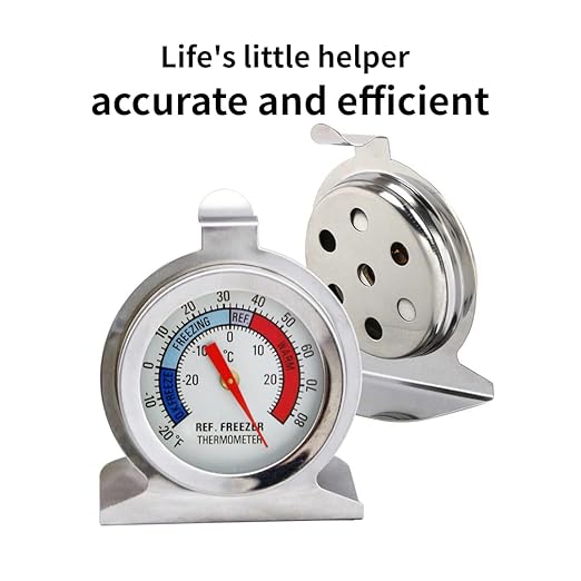5 Pack Fridge Thermometer - Classic Series with Large Dial and Internal Temperature Gauge - Monitor and Maintain Perfect Temperature in Kitchen Refrigerator