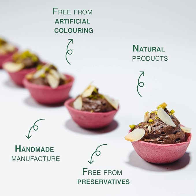 CROC'IN - Sweet Premium Mini Tart Shells - Edible Pastry Pans For Dessert - Artisanal Confection - 60 Pieces