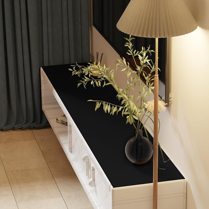 Protector for Dresser Top - 20x30 Inch Waterproof Easy to Clean Can Conceal Flaws Protector The Table Top from Scratches Used for Coffee Table Dresser(Black+Black 20x30)