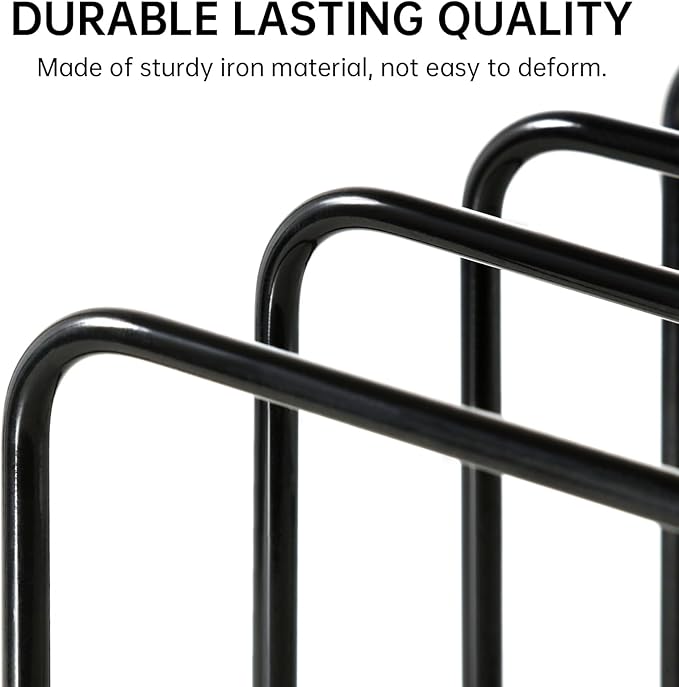 Cutting Board Organizer(1 Pc),Kitchen Cabinet Dividers for baking sheets,Bakeware Holder with 5 Slots,Space Saving,for used to Baking Tray and Chopping Storage