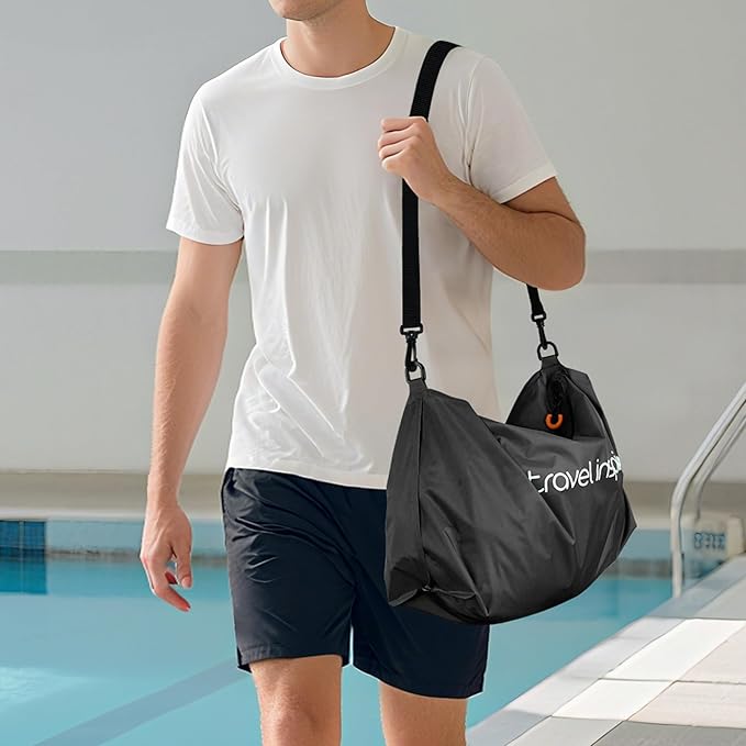 Vacuum Bags for Travel Luggage with Wireless Pump, Compression Bags for Carry On Suitcases and Backpack, Vacuum Seal Packing cube for Cloth Packing (1PC + PUMP)